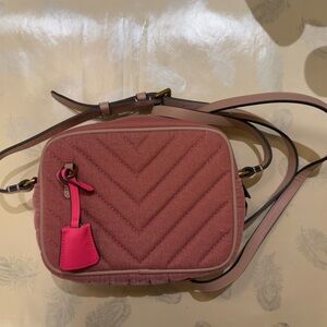 Velvet Pink Chevron JCrew Bag EUC